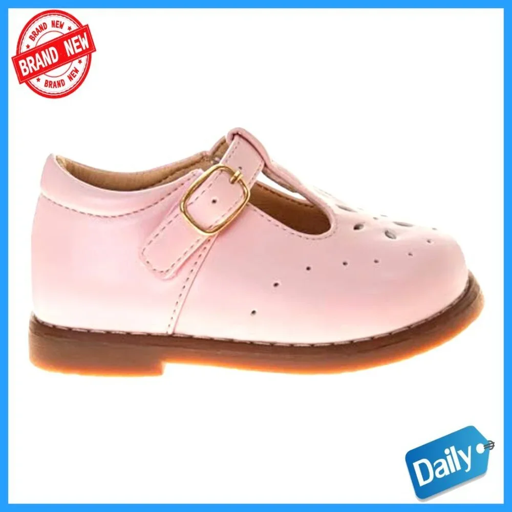 Infant Toddler Girls Mary Jane Flats Slip-On Formal Dress Shoes Size 3-8